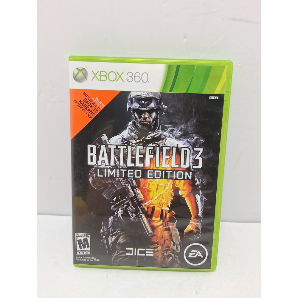 Battlefield 3 Limited Edition Xbox 360 Microsoft EA DICE Back to Karkand NTSC